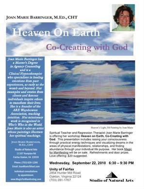 Heaven on Earth workshop flyer